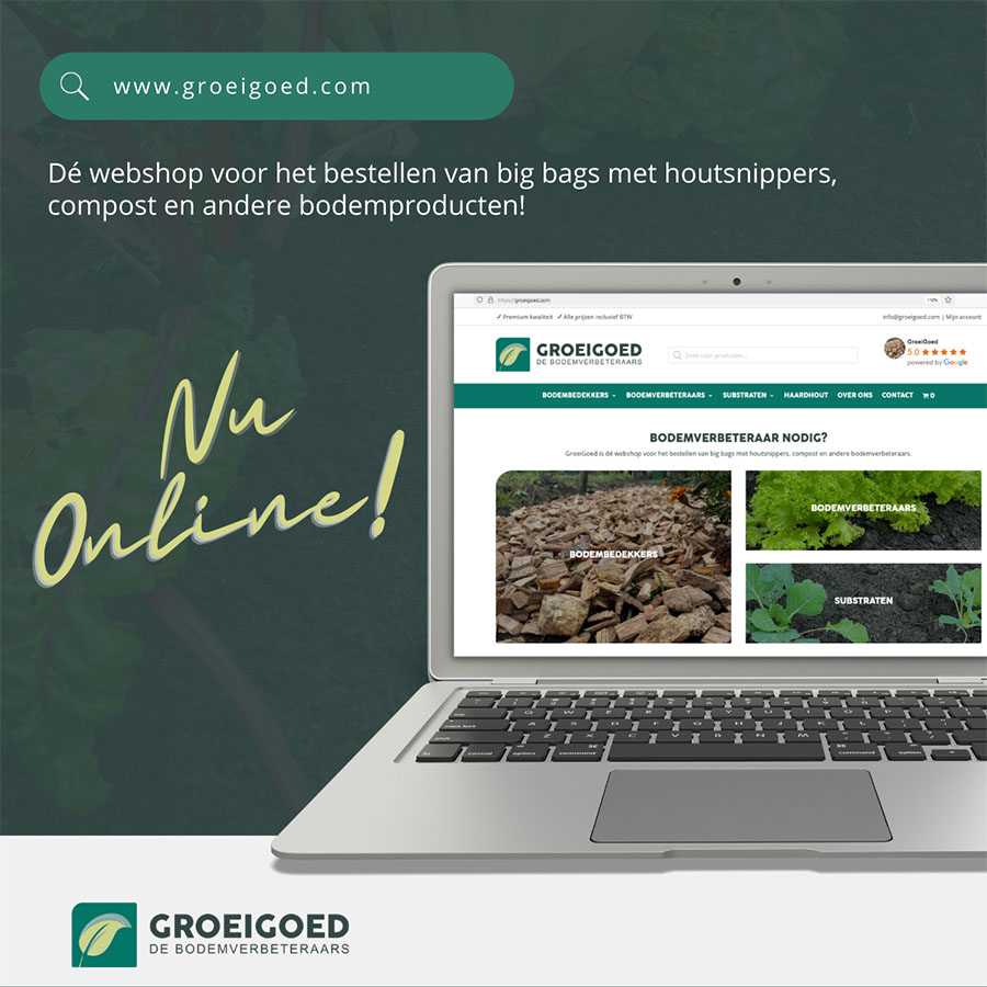 Afgelopen week is onze webshop GroeiGoed gelanceerd!