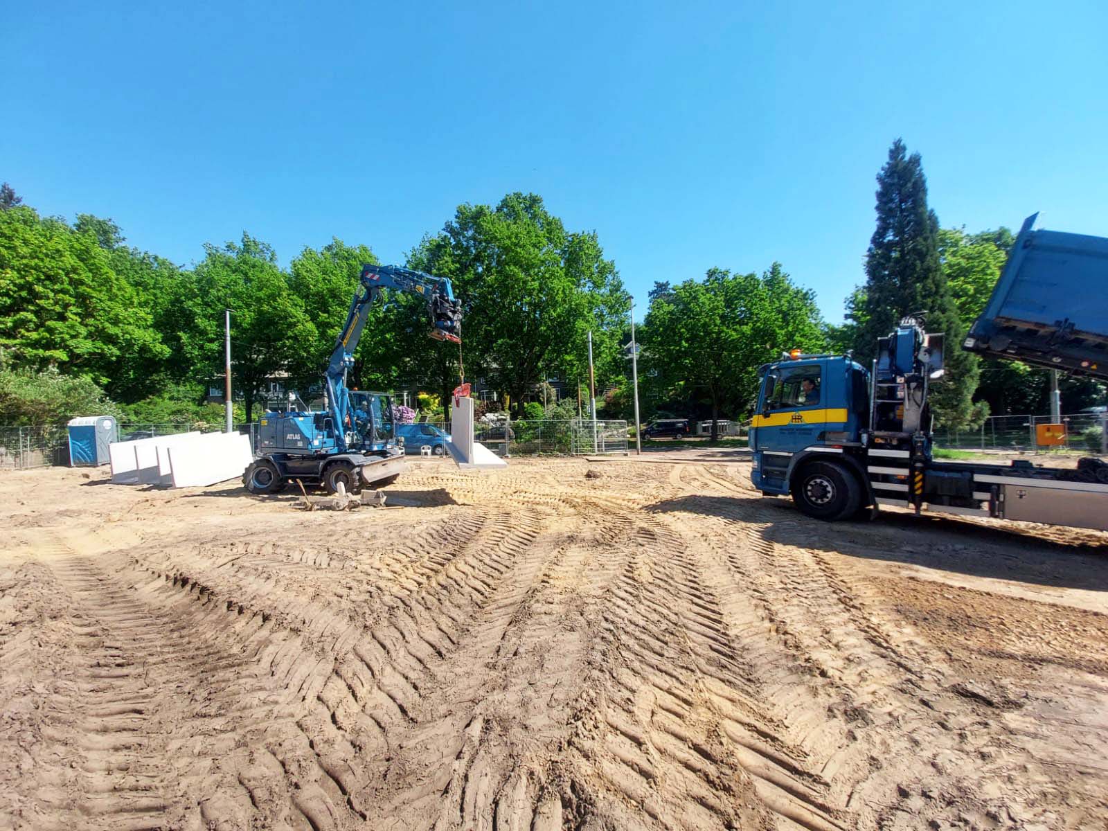 Voorbereidingen tuininrichting nieuwbouw Arnhem